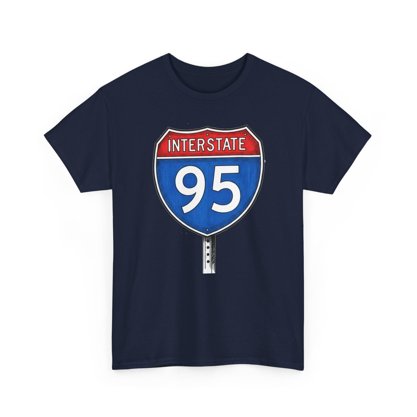Interstate 95 Sign Tee | Vintage Urban Graphic I95 T-shirt