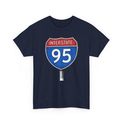 Interstate 95 Sign Tee | Vintage Urban Graphic I95 T-shirt