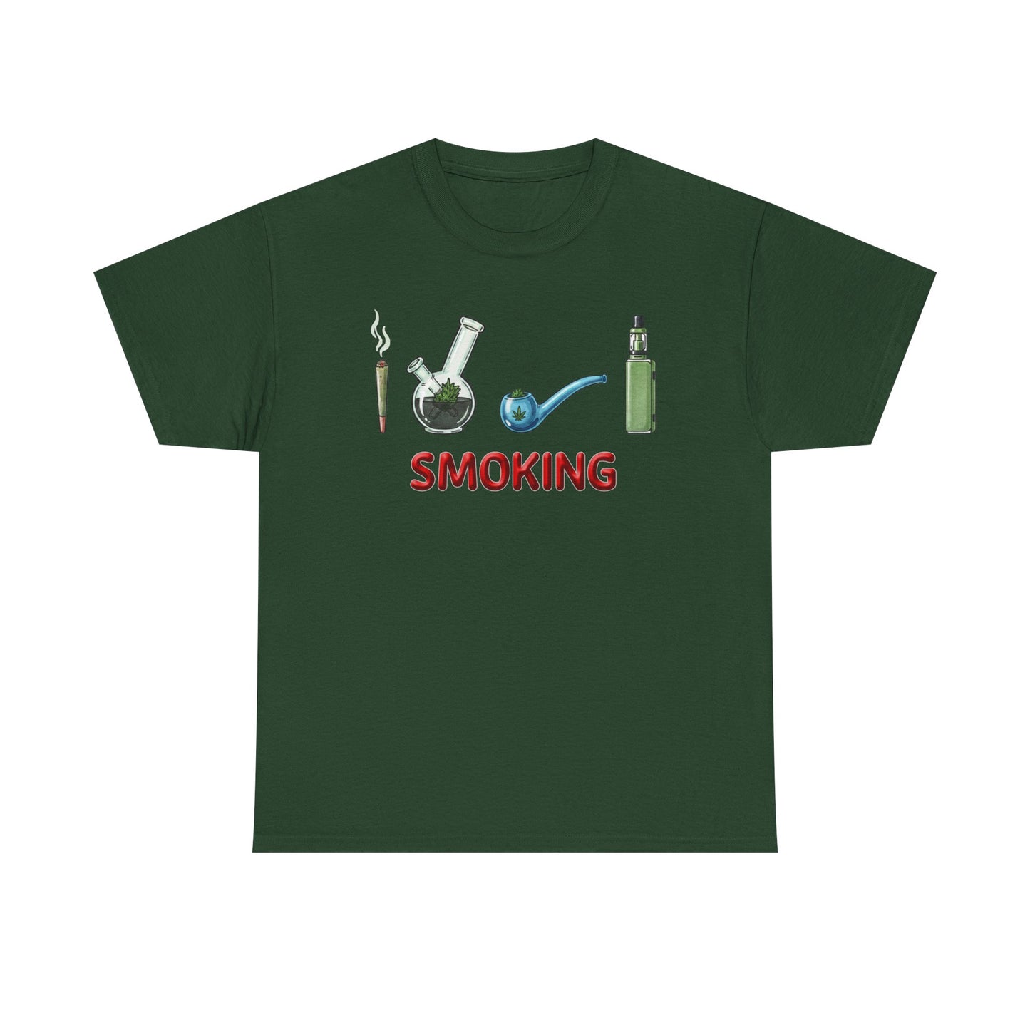 Smoking Paraphernalia Tee | Joint, Bong, Pipe, Vape Illustration