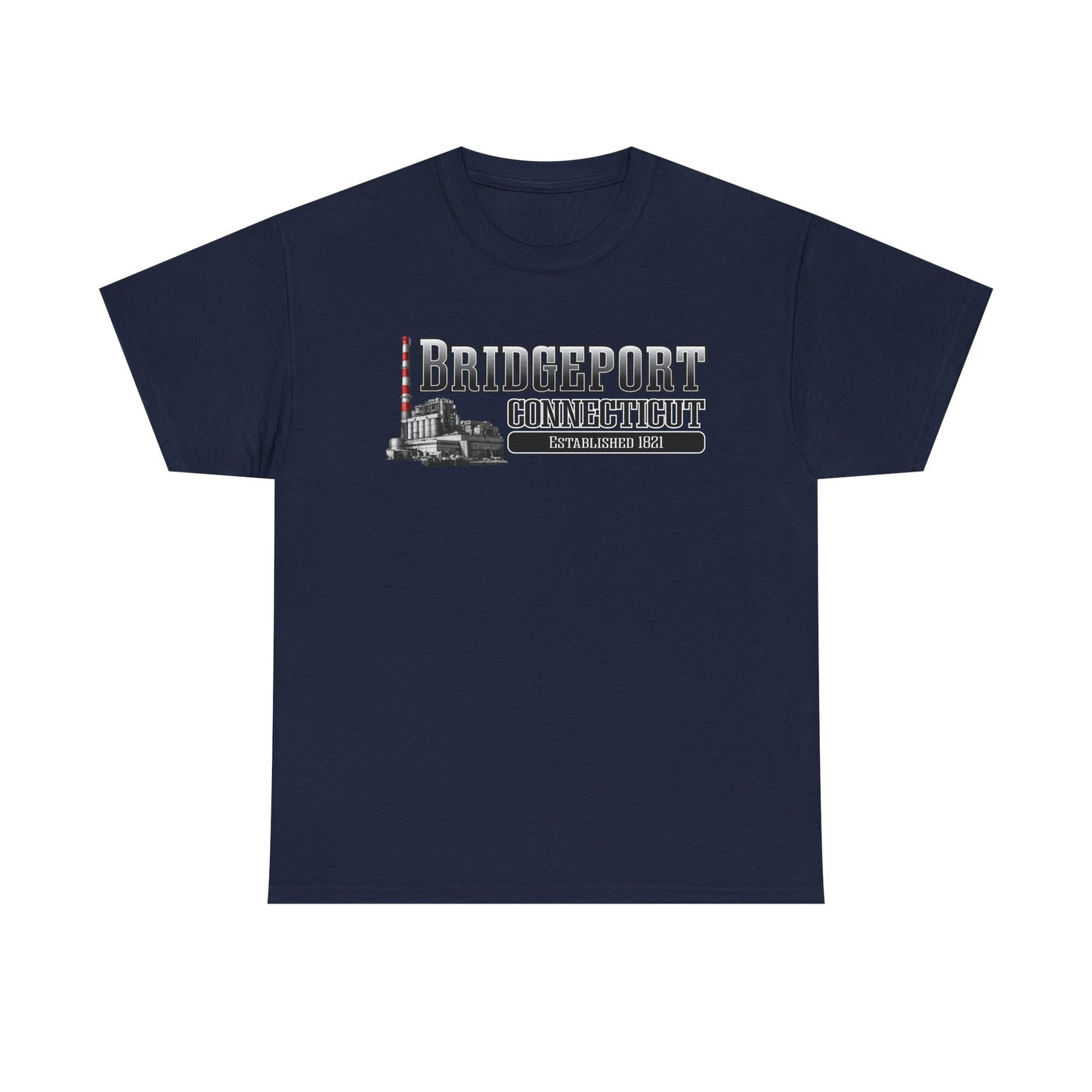 Bridgeport Connecticut Smokestack T-Shirt | Established 1821