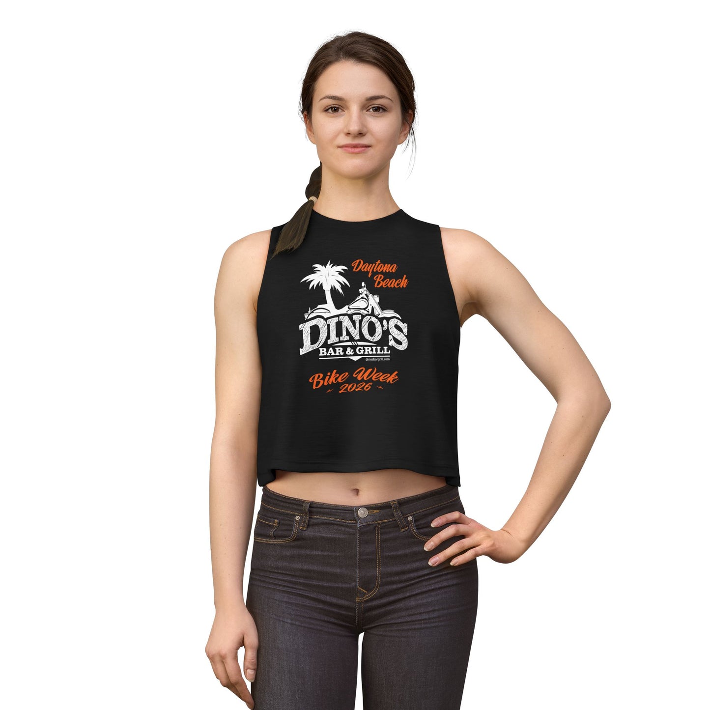 Women's Crop Top | Bike Week 2026 | Dino's Bar & Grill | Daytona Beach