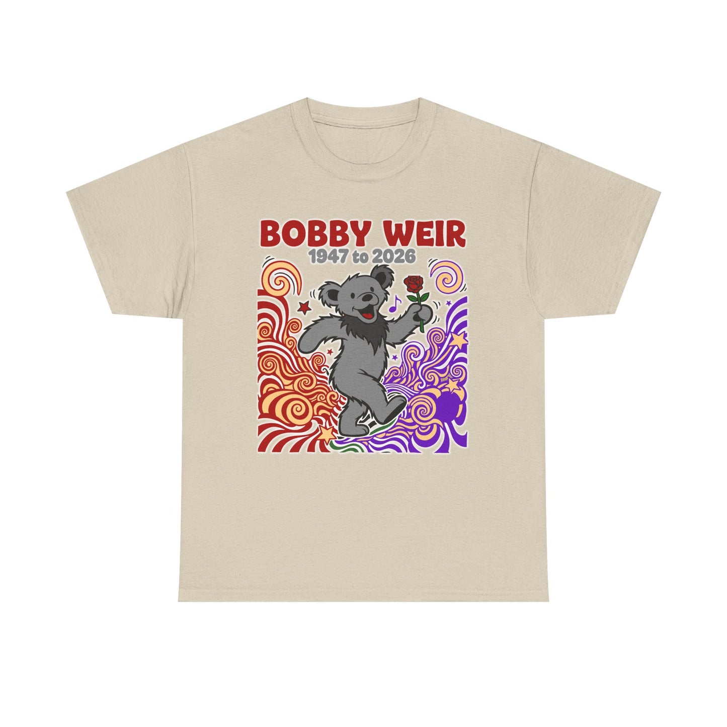 Bobby Weir Dead Bear T-Shirt | 1947-2026 Memorial Graphic Tee