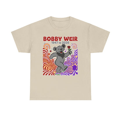 Bobby Weir Dead Bear T-Shirt | 1947-2026 Memorial Graphic Tee