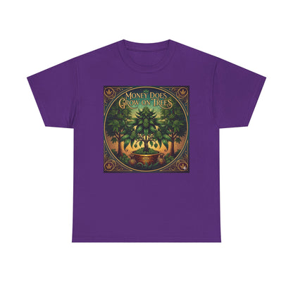 Money Does Grow On TreesMarijuana  tee | vintage cannabis money tree illustration