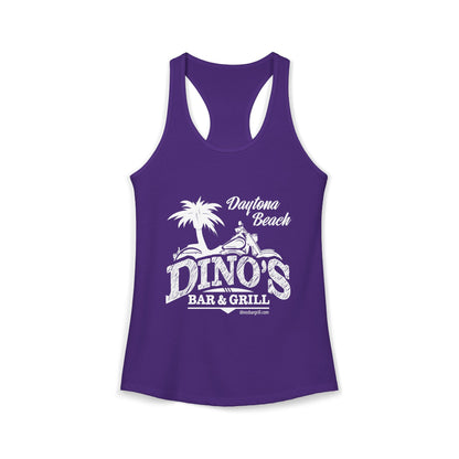 Women's Racerback Tank | Dino's Bar & Grill | Daytona Beach