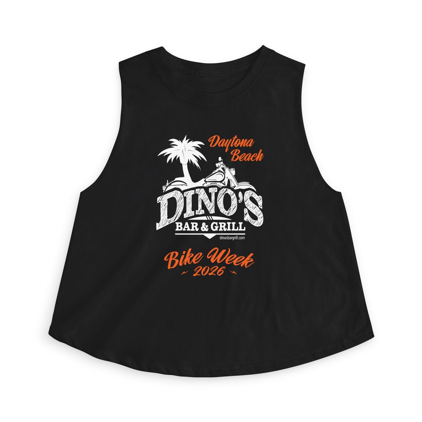 Women's Crop Top | Bike Week 2026 | Dino's Bar & Grill | Daytona Beach