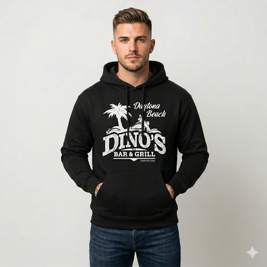 1 Sided Pullover Hoodie | Dino's Bar & Grill | Daytona Beach